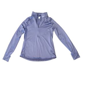 Women's Under Armour Purple Long Sleeve Quarter Zip Shirt Size Medium
